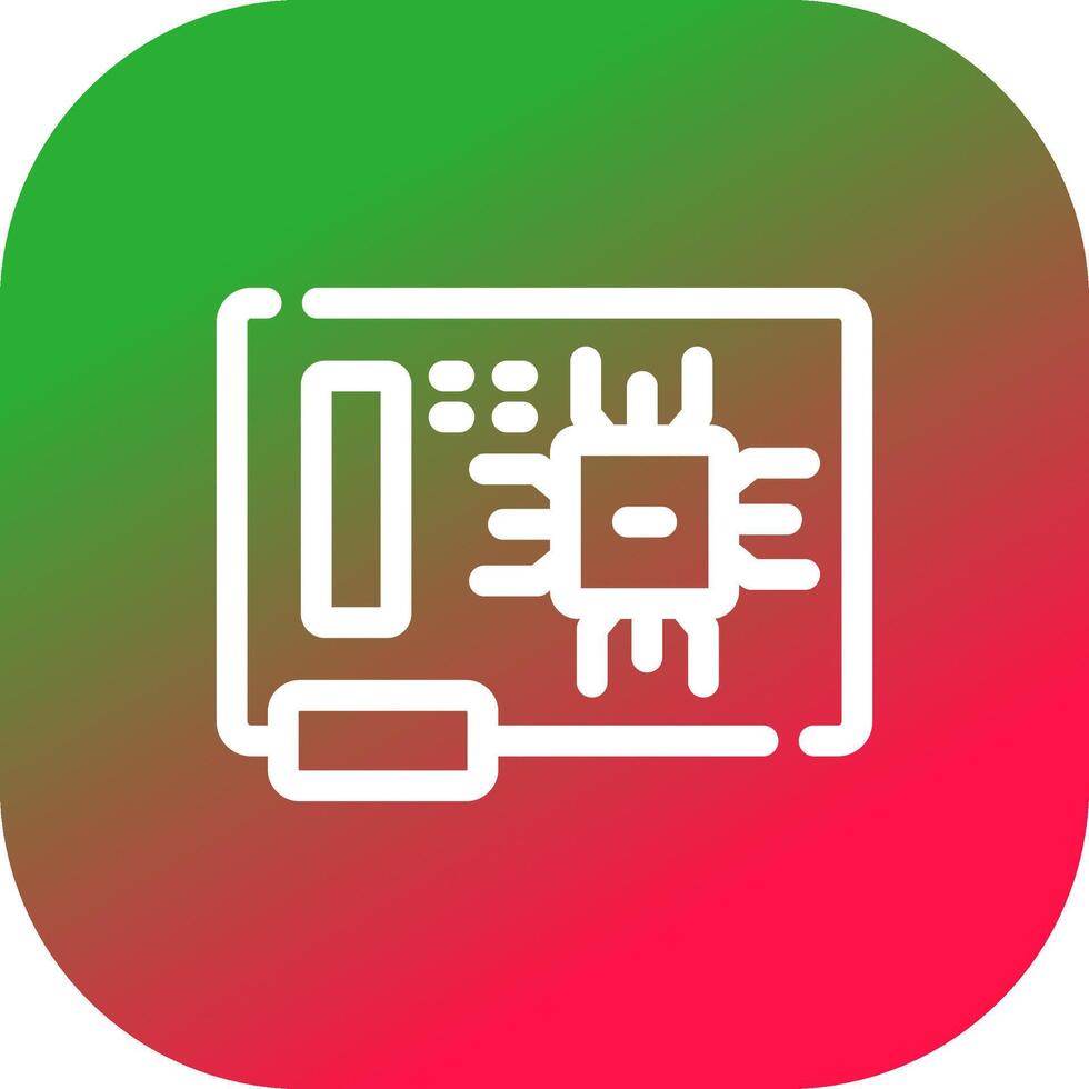 Circuit Board Creative Icon Design vector