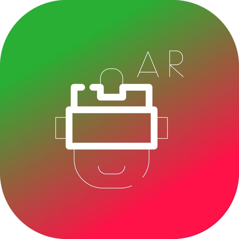 Ar Helmet Creative Icon Design vector