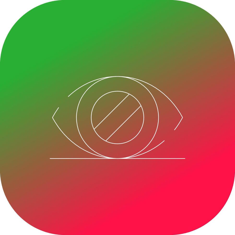 Glaucoma Creative Icon Design vector
