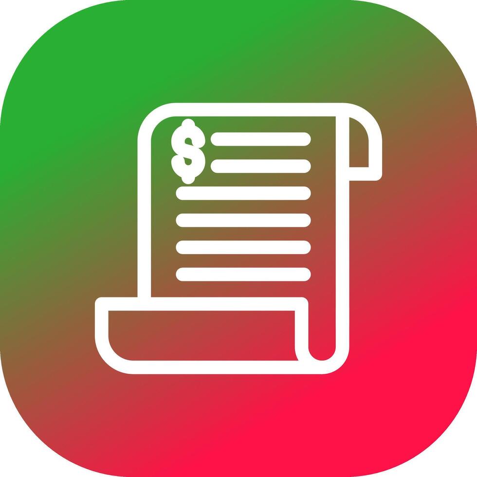 Bill Creative Icon Design vector