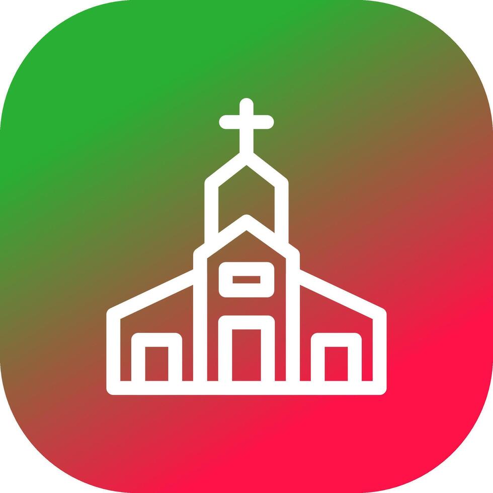 diseño de icono creativo de iglesia vector