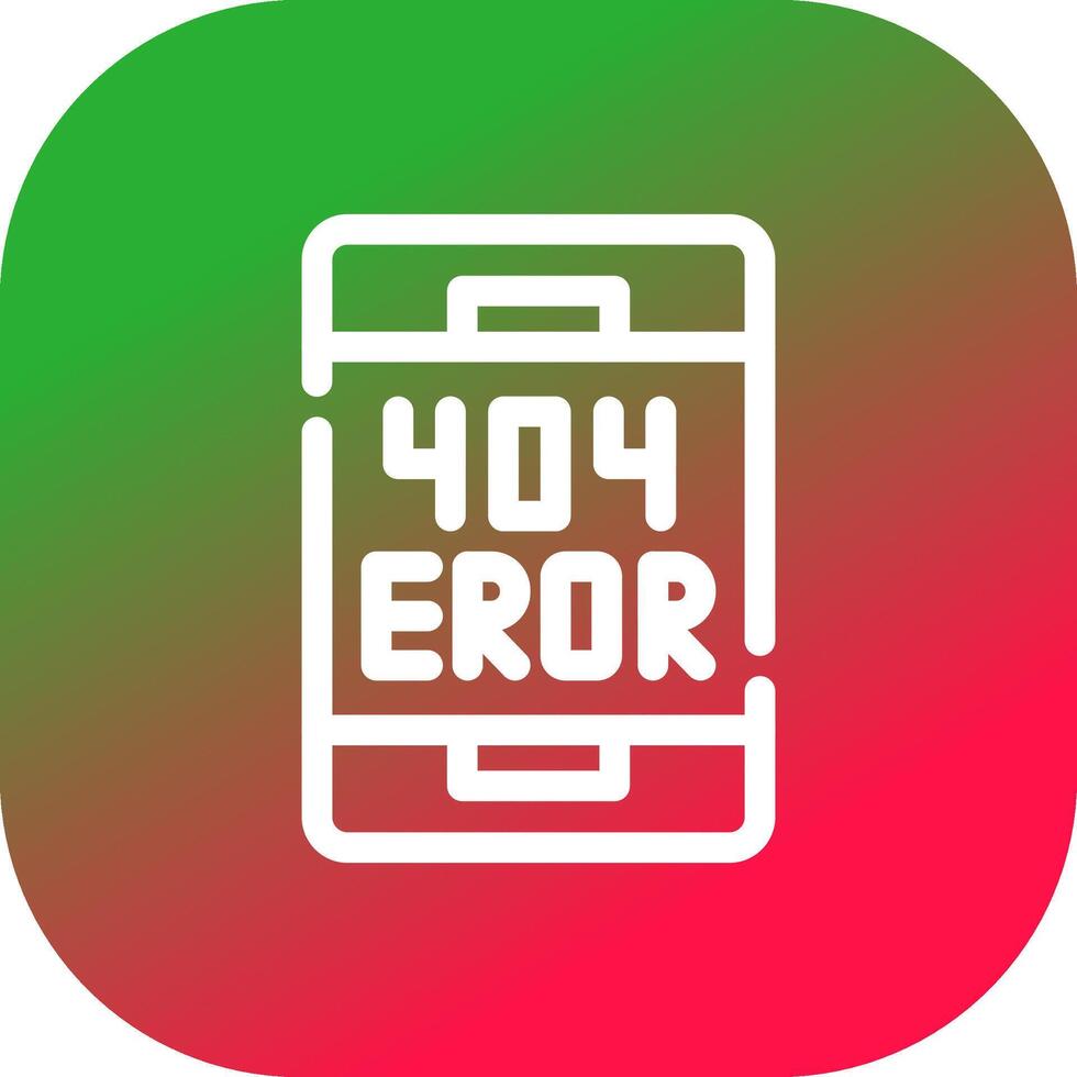 Error Creative Icon Design vector