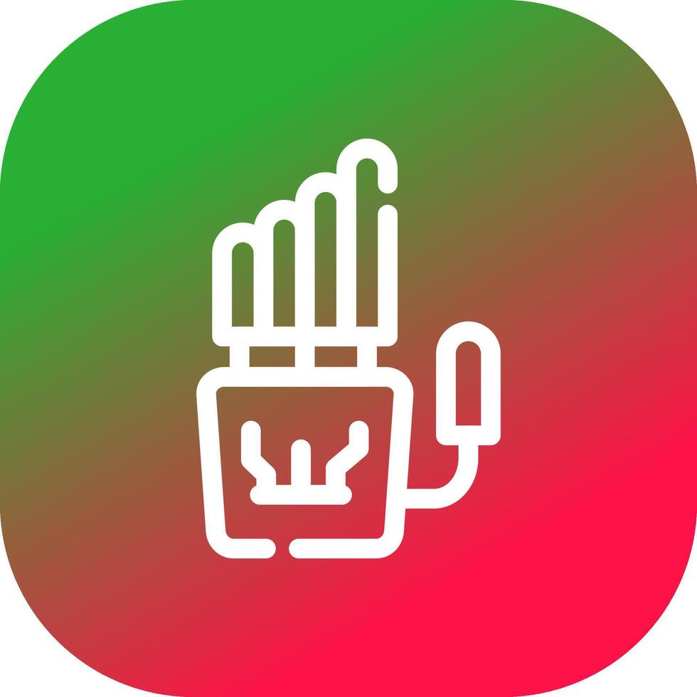 Robot Hand Creative Icon Design vector