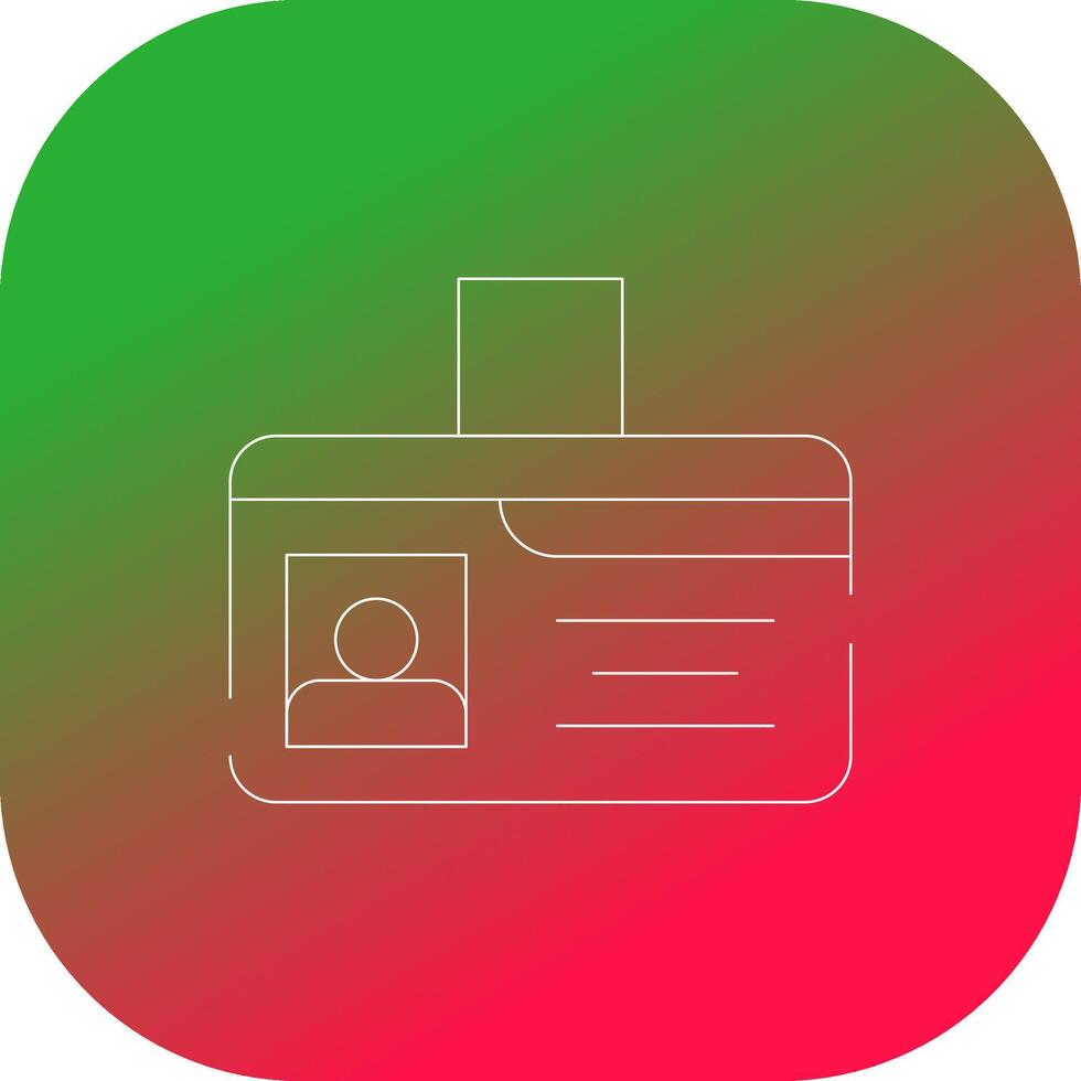 Identification Card Creative Icon Design vector