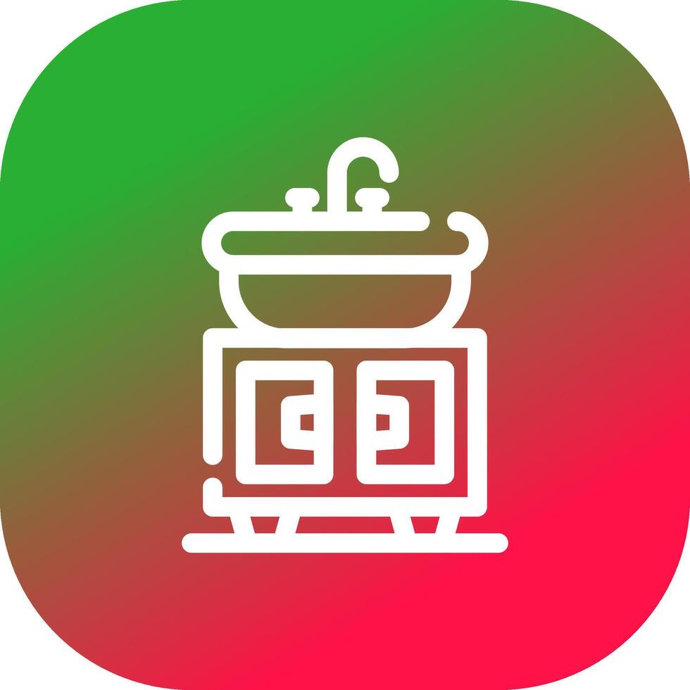 Washbasin Creative Icon Design vector
