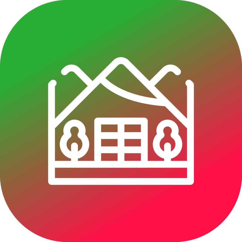 Igloo Landscape Creative Icon Design vector