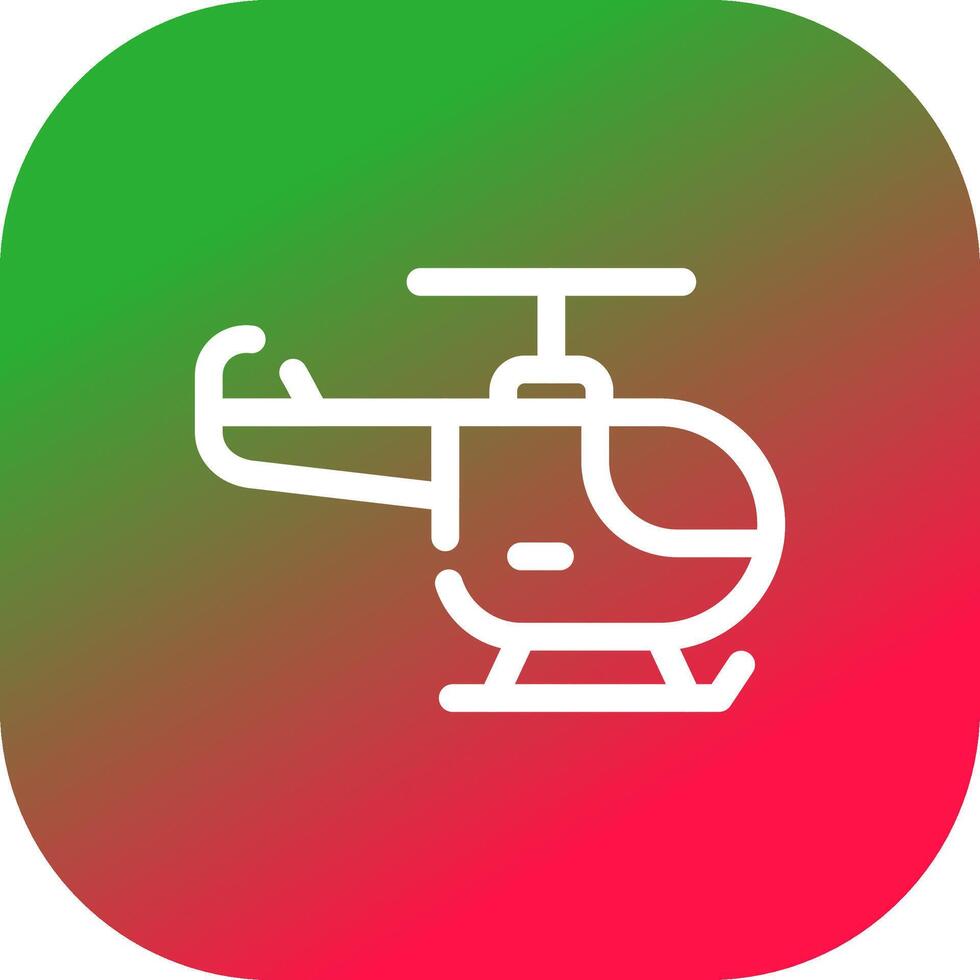 Helicopter Creative Icon Design vector