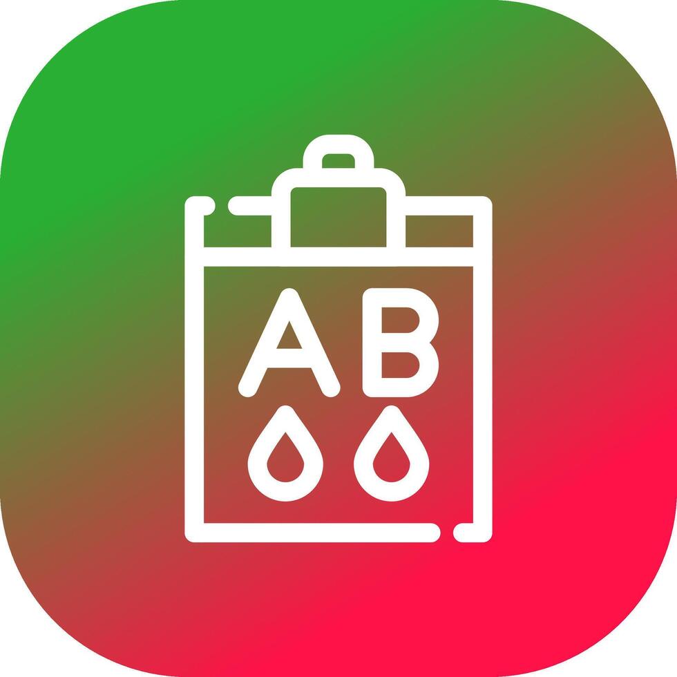 Blood Type Ab Creative Icon Design vector