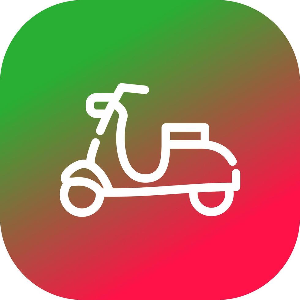 diseño de icono creativo de scooter vector