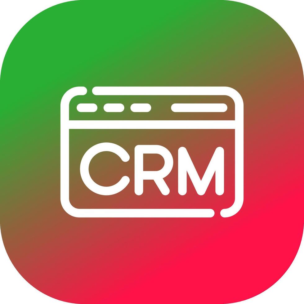 CRM Creative Icon Design vector