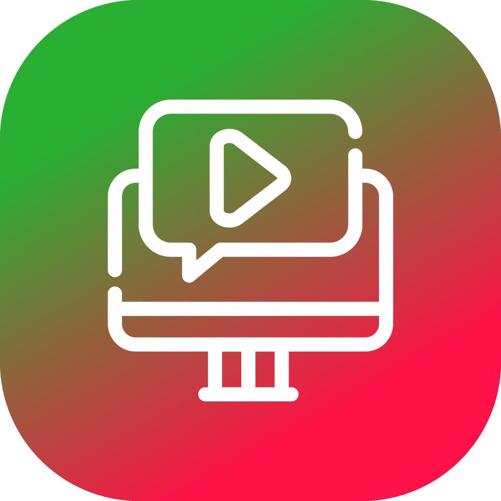 Video Tutorial Creative Icon Design vector