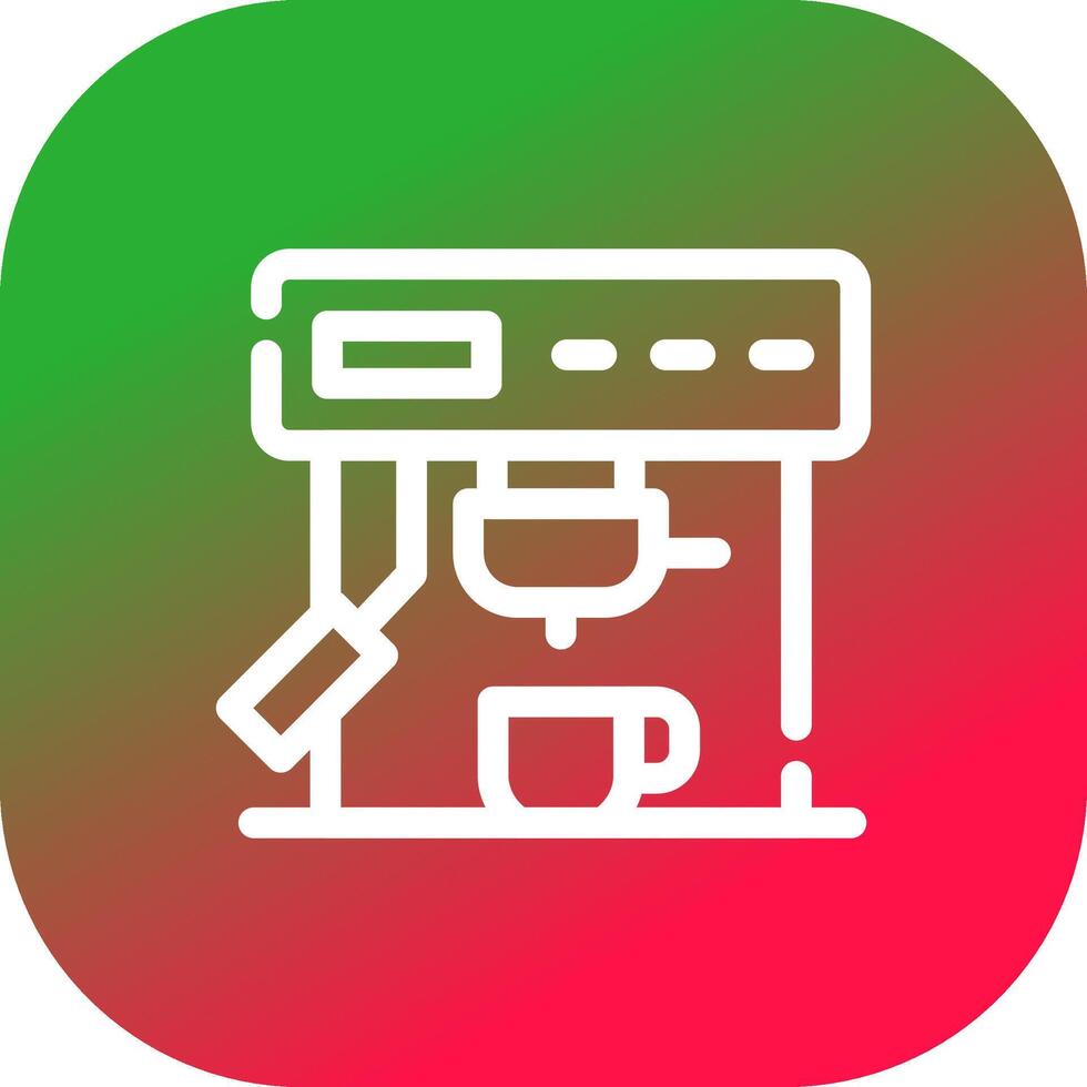 Coffee Machine Creative Icon Design vector