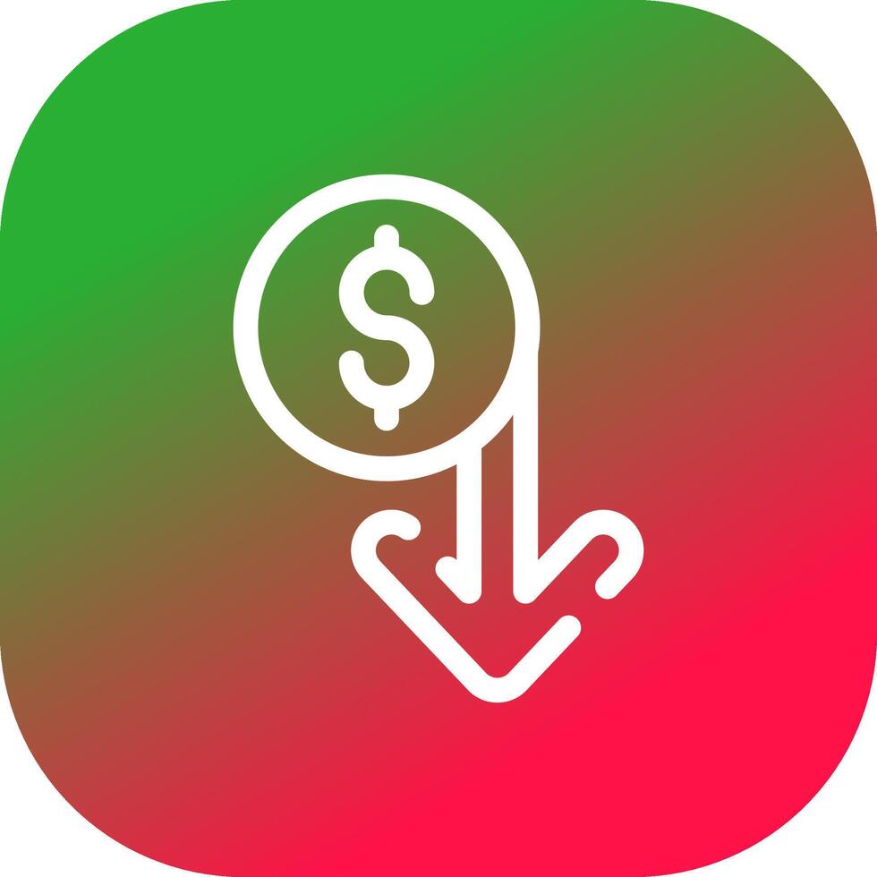 Capitalized Cost Reduction Creative Icon Design vector
