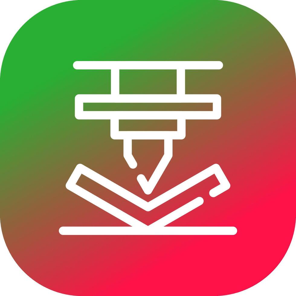Bending Creative Icon Design vector