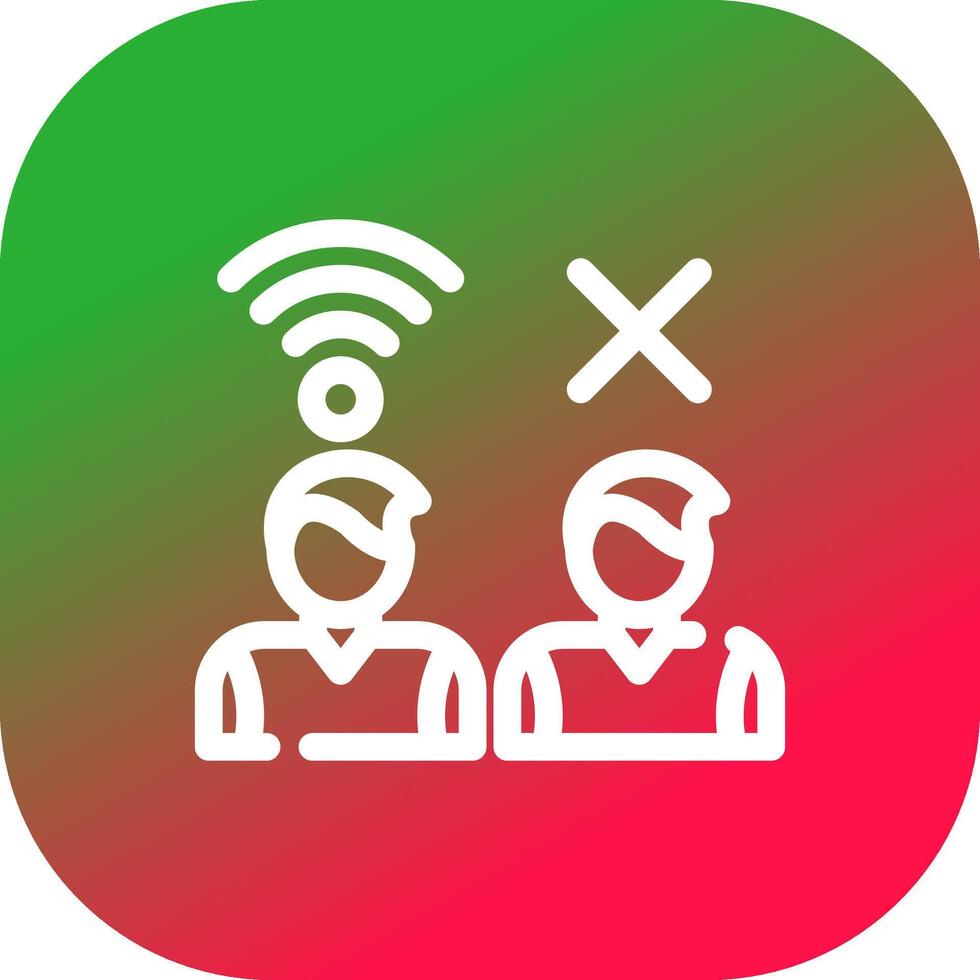Digital Divide Creative Icon Design vector