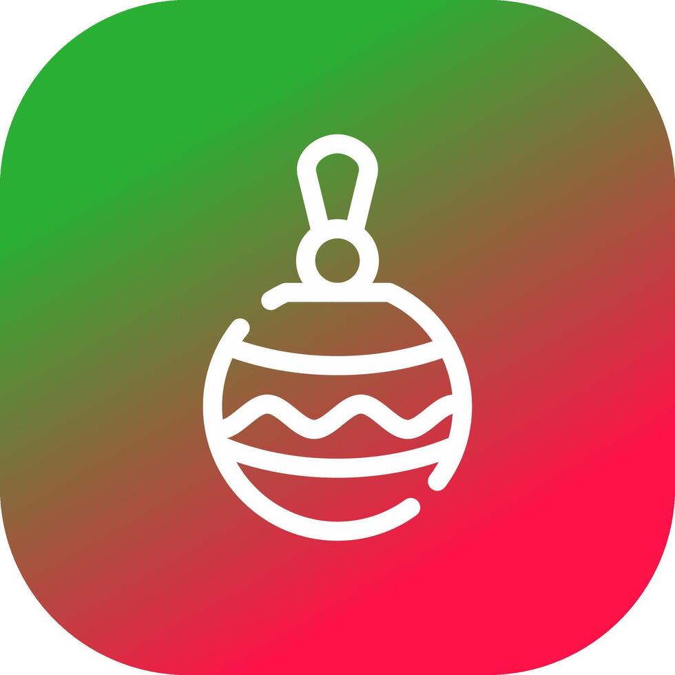 Bauble Creative Icon Design vector