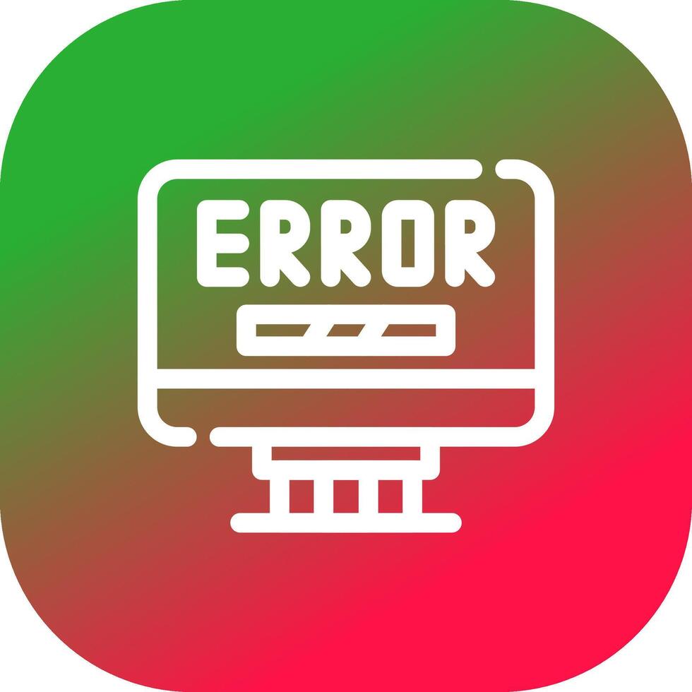Error Creative Icon Design vector