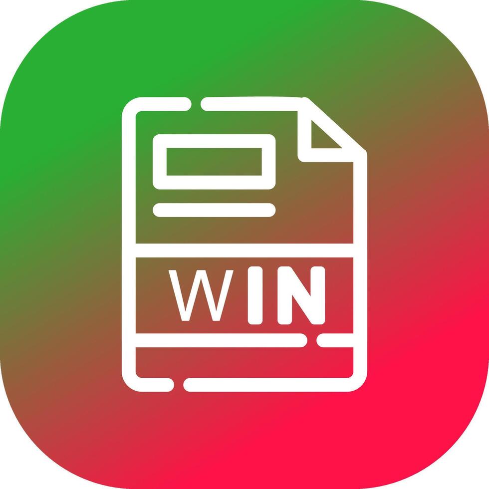 WIN Creative Icon Design vector