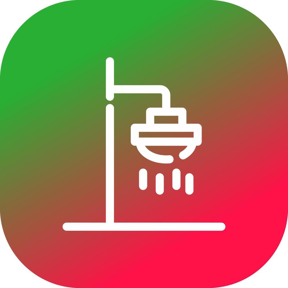 Roof Shower Creative Icon Design vector