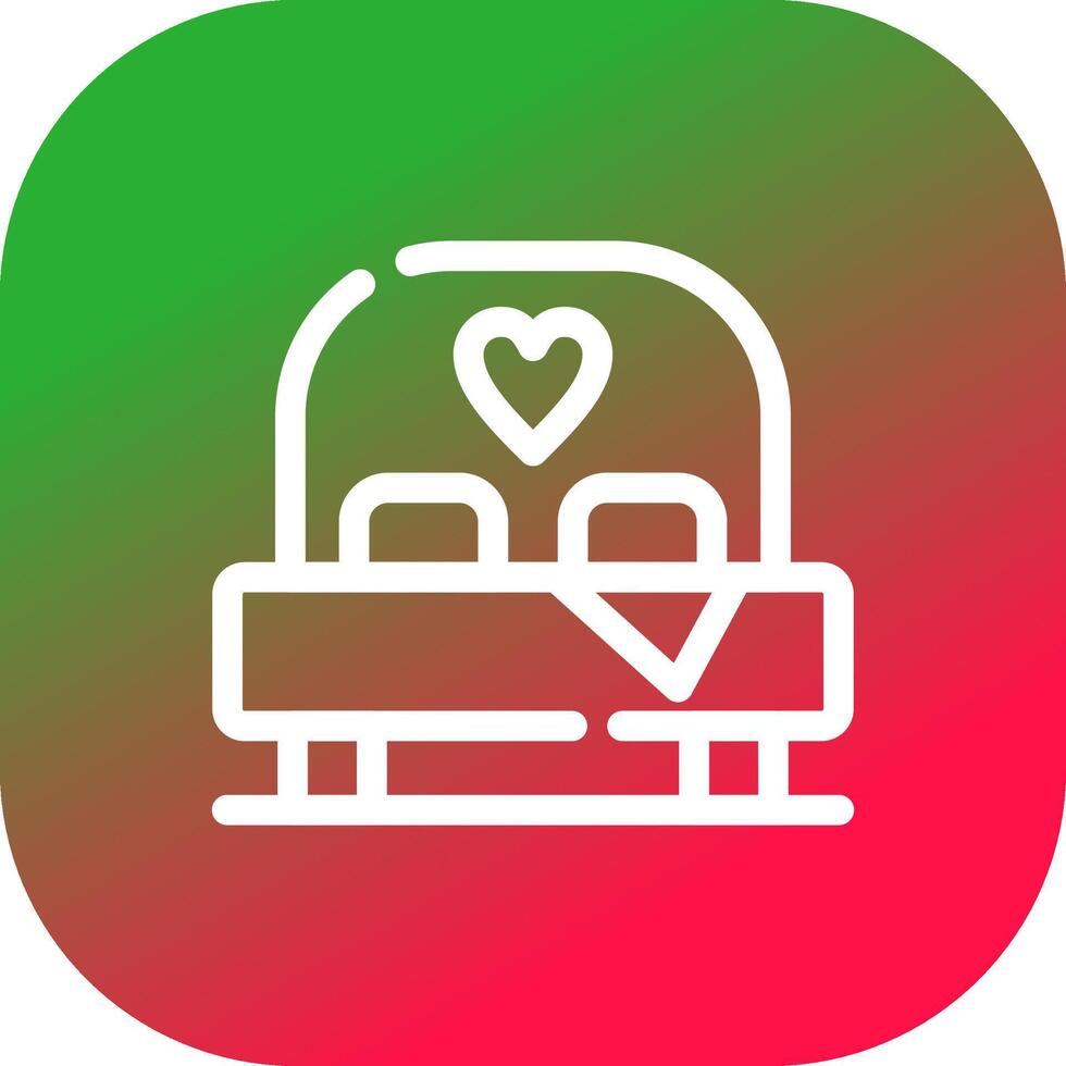 Bed Creative Icon Design vector