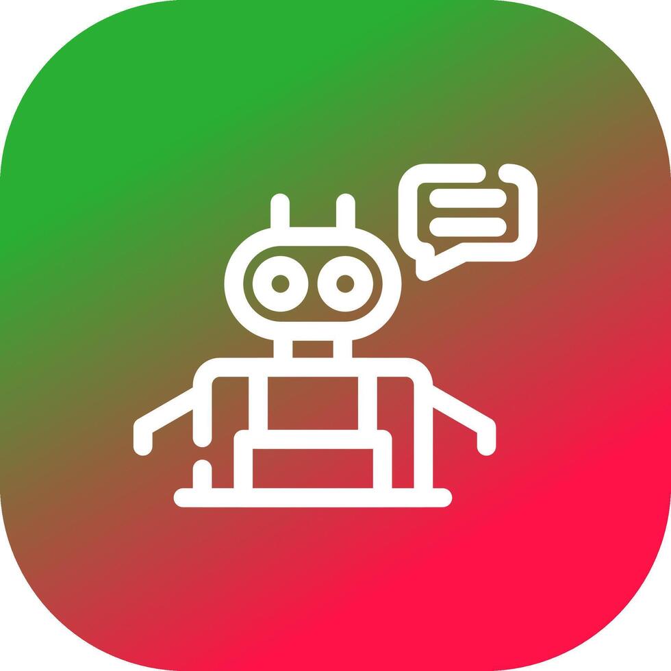 Chatbot Creative Icon Design vector