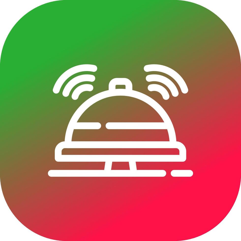 Reception Bell Creative Icon Design vector