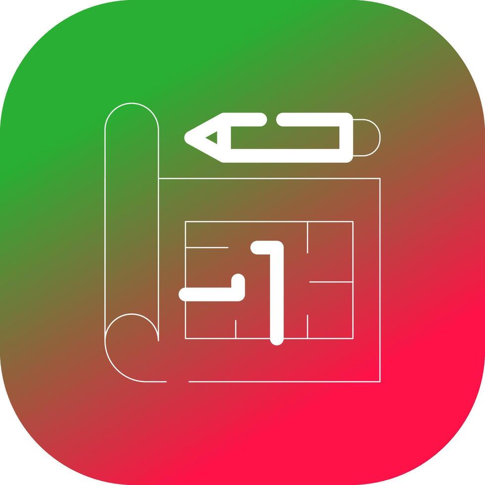 Blueprint Creative Icon Design vector
