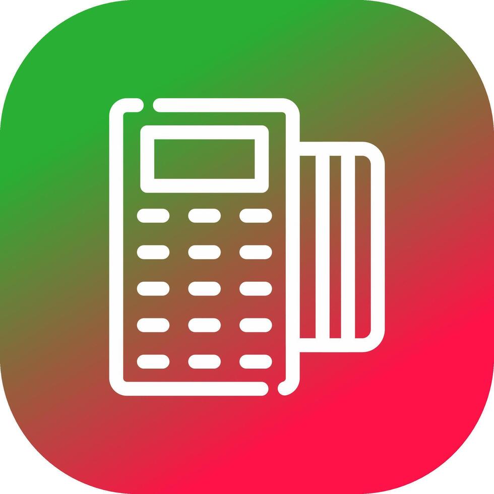 Pos Terminal Creative Icon Design vector