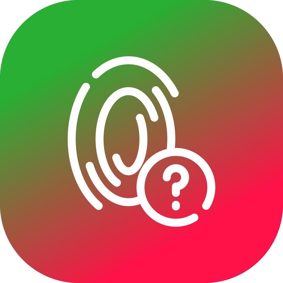 Fingerprint Creative Icon Design vector