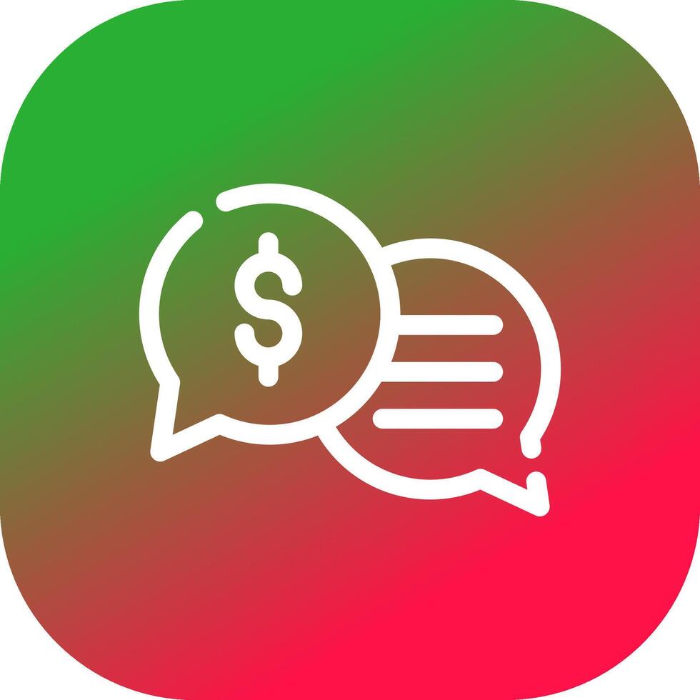 Business Dialog Creative Icon Design vector