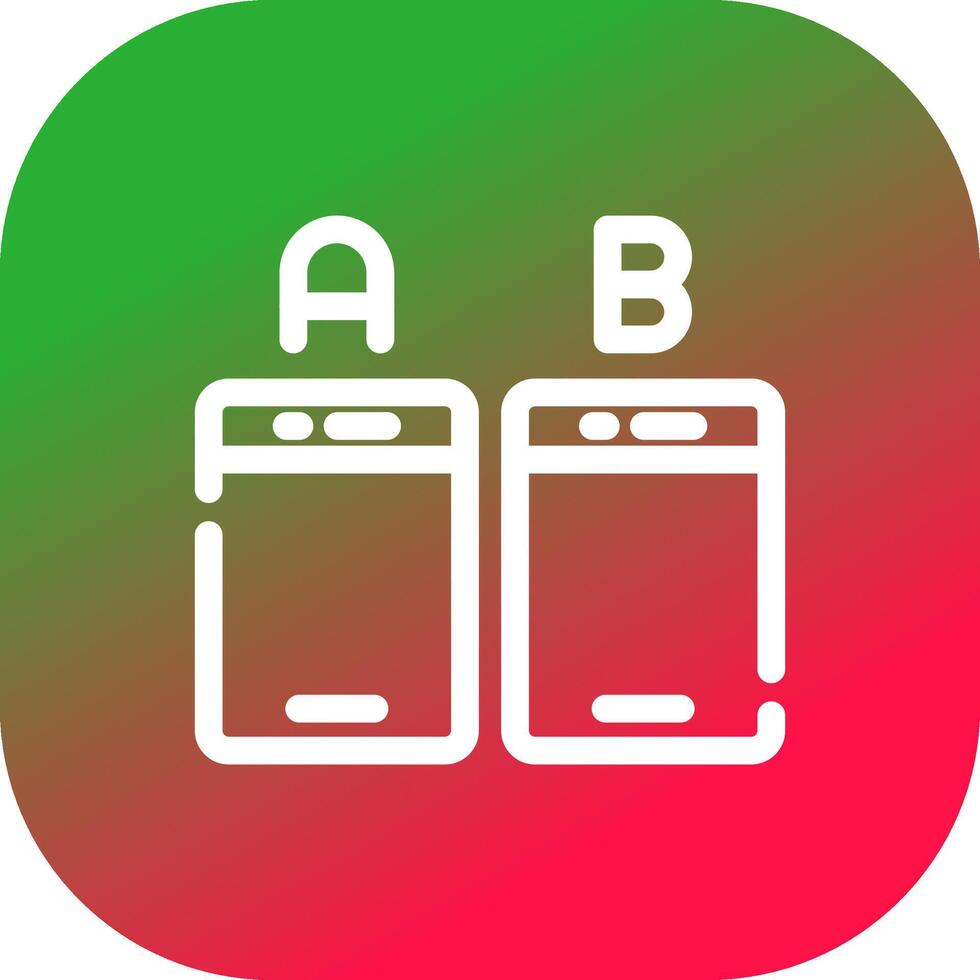 Ab Testing Creative Icon Design vector