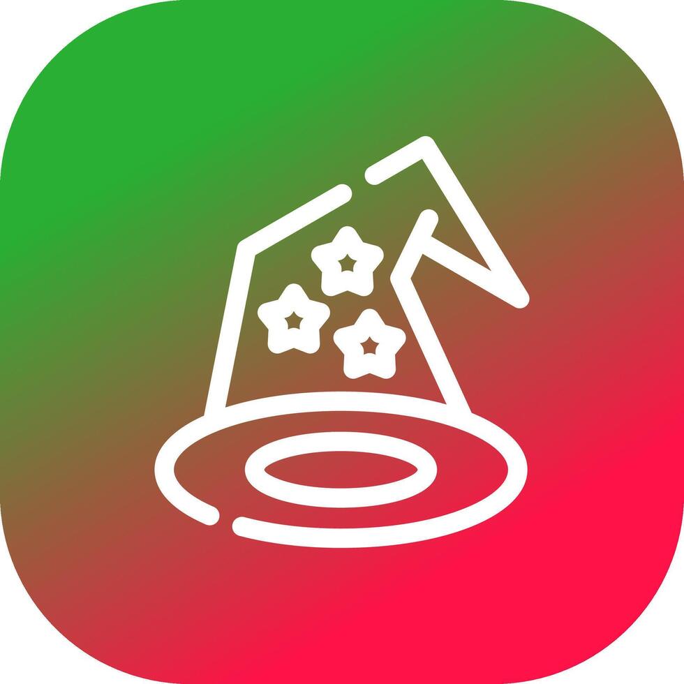 Wizard Hat Creative Icon Design vector