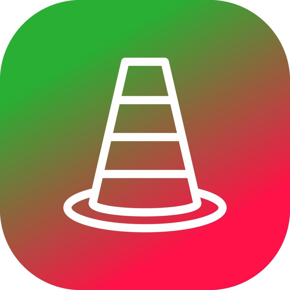Traffic Cone Creative Icon Design vector
