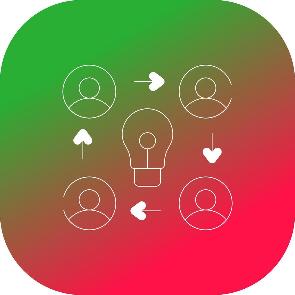 Collaboration Creative Icon Design vector