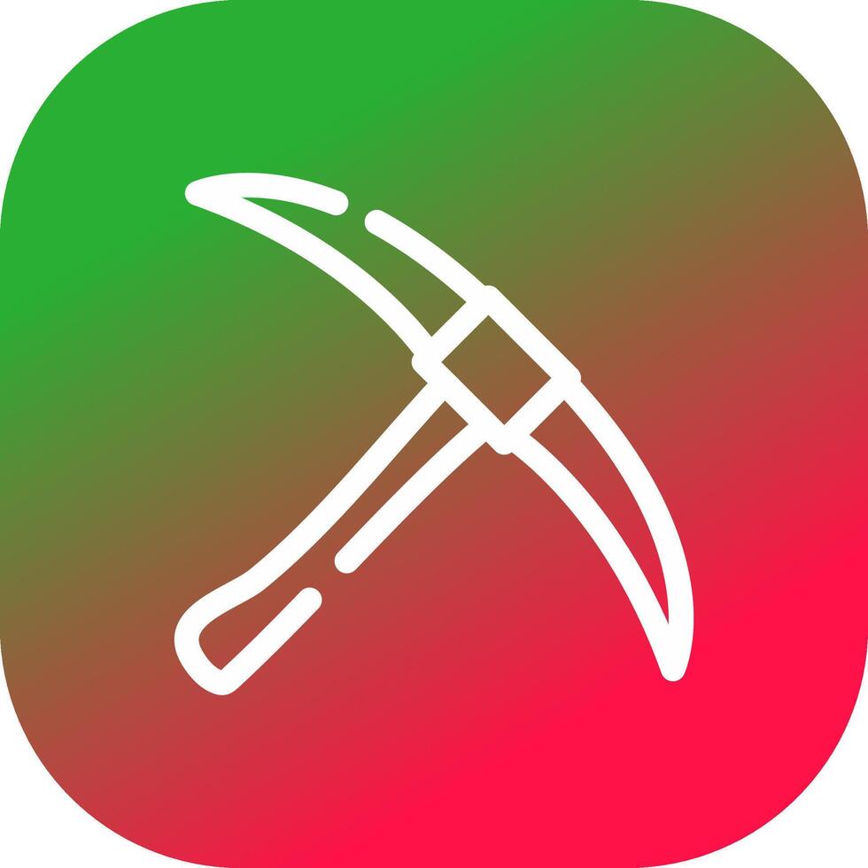 Pickaxe Creative Icon Design vector