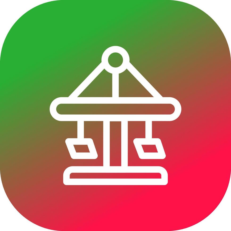 Merry Go Round Creative Icon Design vector