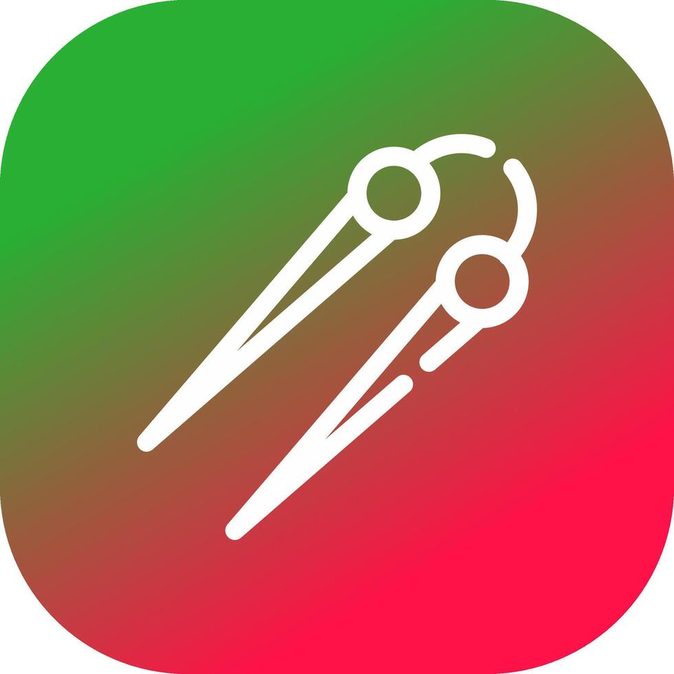 Knitting Needles Creative Icon Design vector