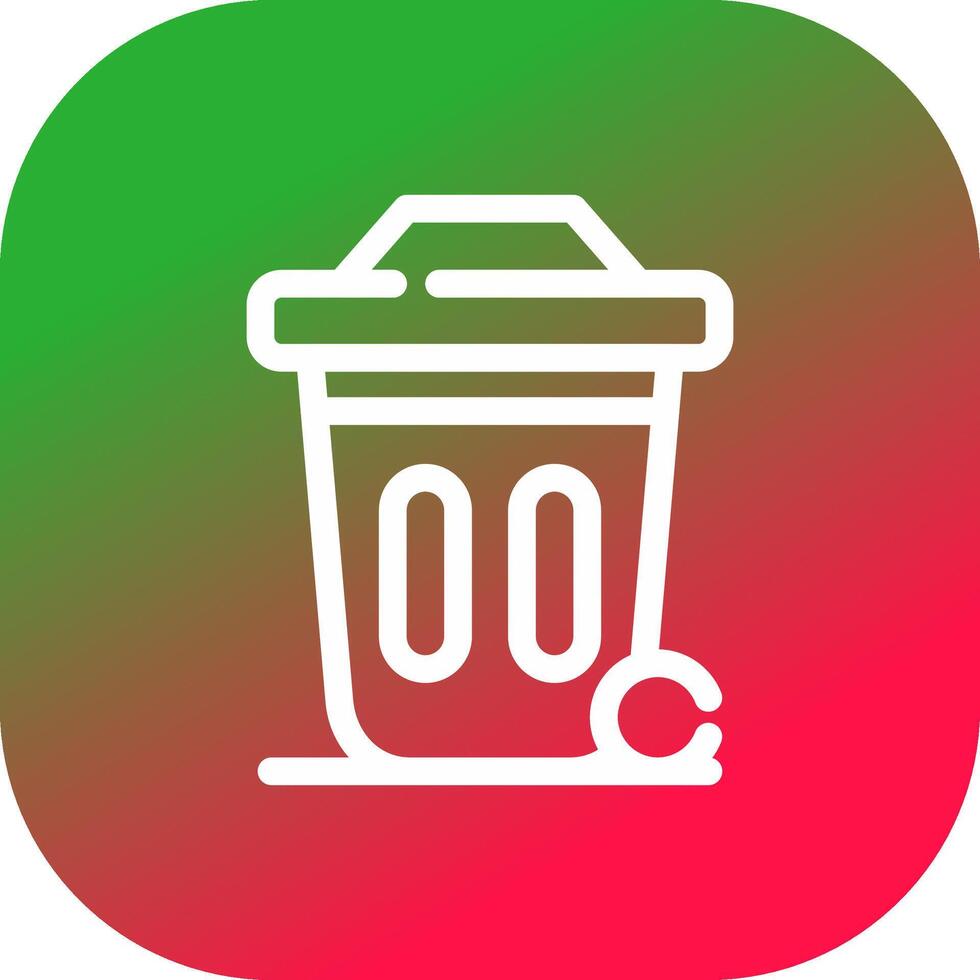Dustbin Creative Icon Design vector