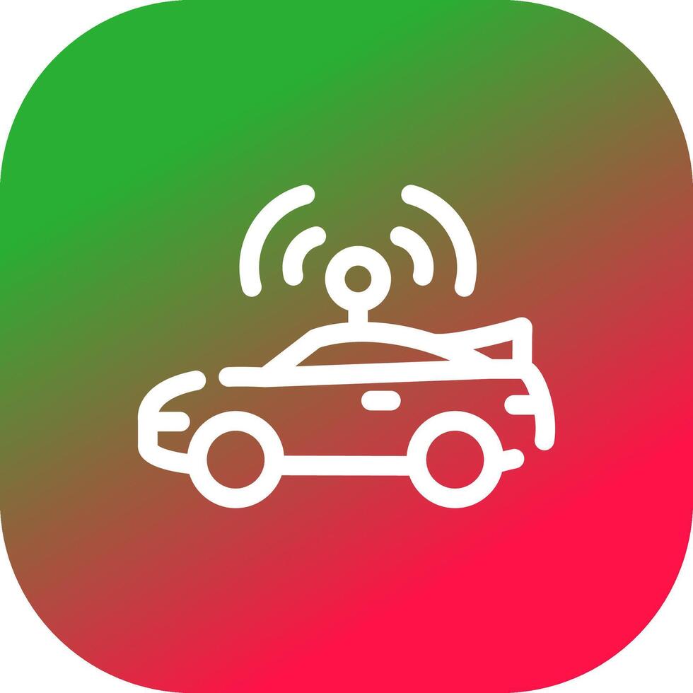 Autonomous Vehicle Creative Icon Design vector