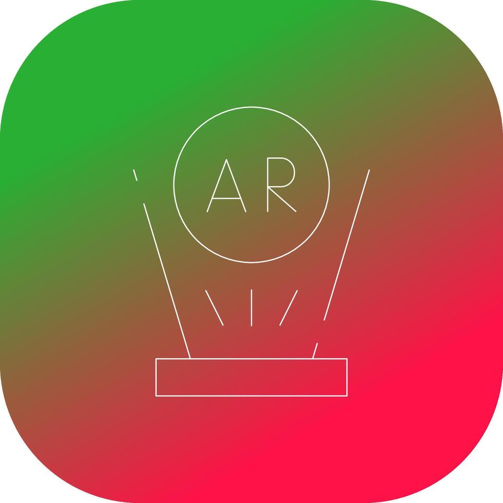 Augmented Reality Creative Icon Design vector