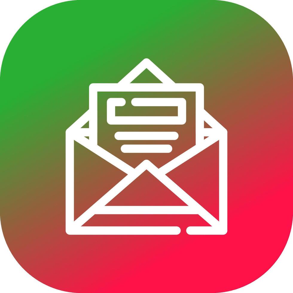 Open Email Creative Icon Design vector
