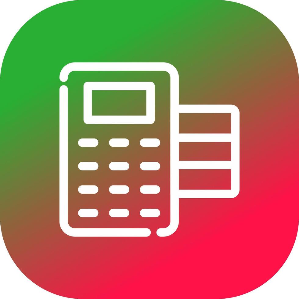 POS Terminal Creative Icon Design vector