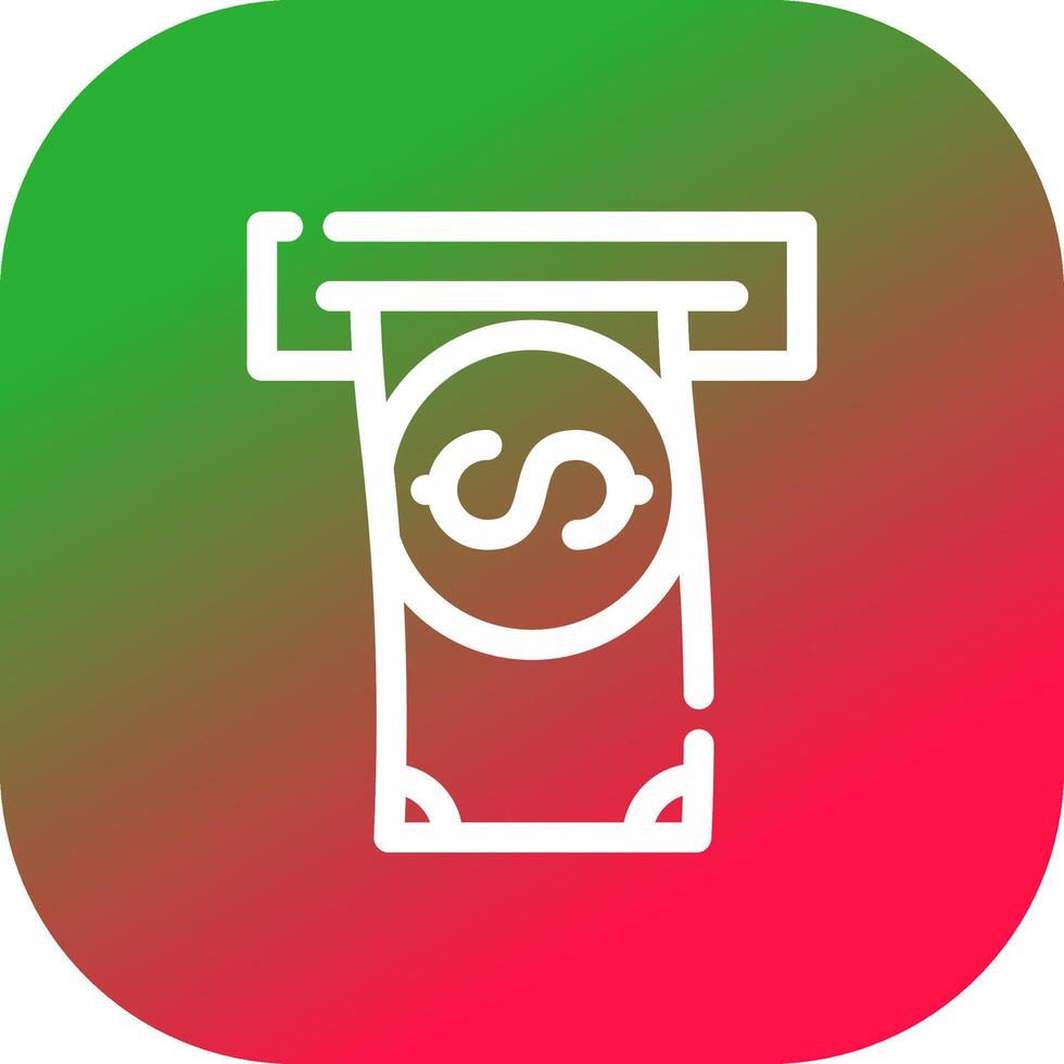 Withdrawal Creative Icon Design vector