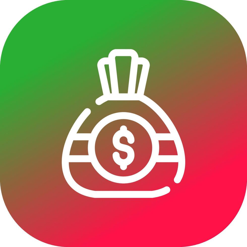 diseño de icono creativo de bolsa de dinero vector