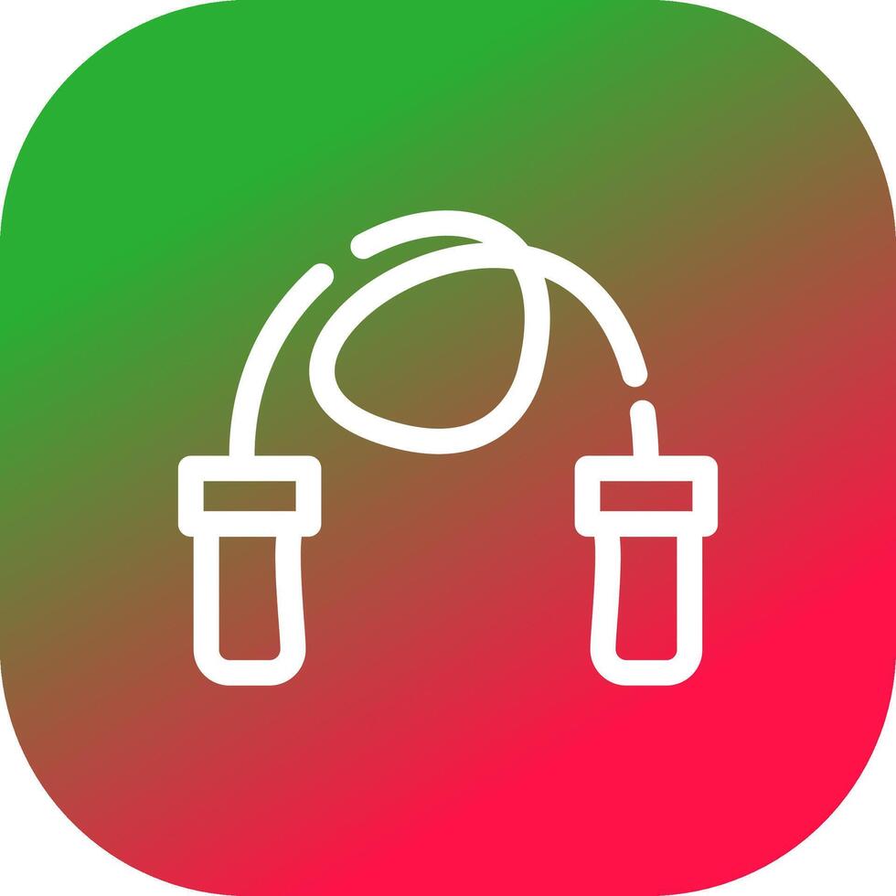 Skipping Rope Creative Icon Design vector