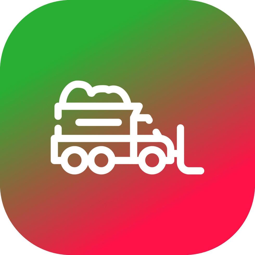 Snowplow Creative Icon Design vector