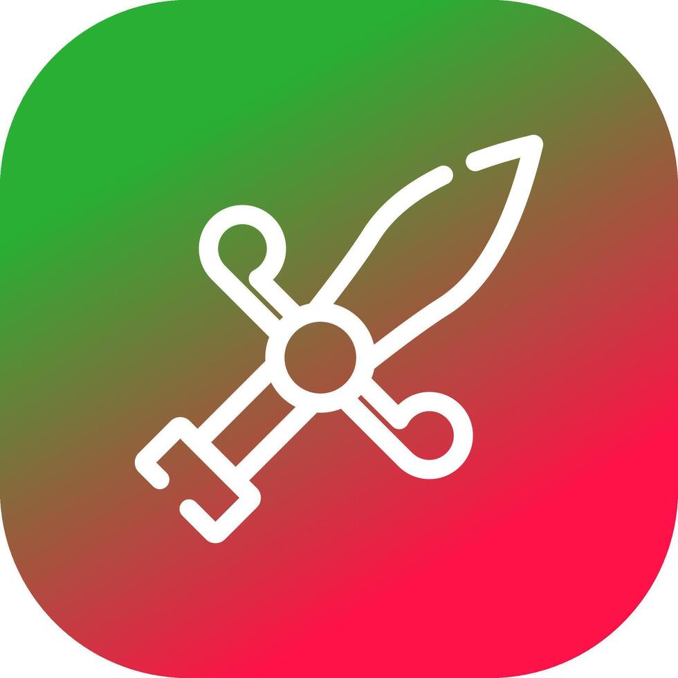 Dagger Creative Icon Design vector