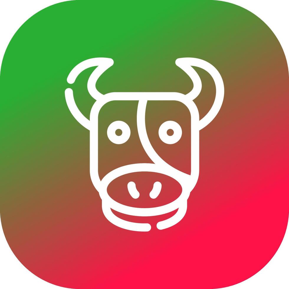 diseño de icono creativo de vaca vector