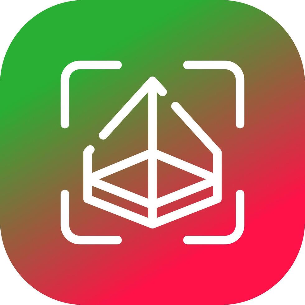 3D Surface Creative Icon Design vector