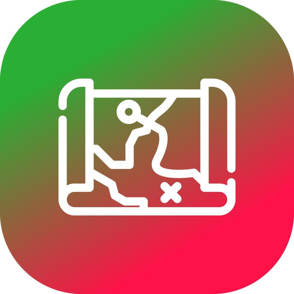 Treasure Map Creative Icon Design vector